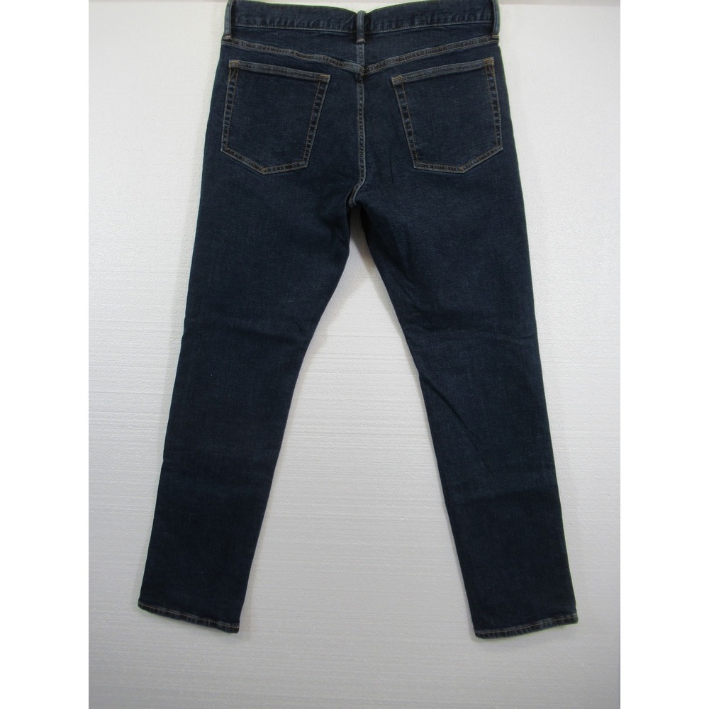 GAP Slim Mid Rise Jeans Men 34x32 Blue Stretch 706174